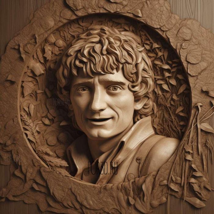 frodo baggins 3 stl model for CNC